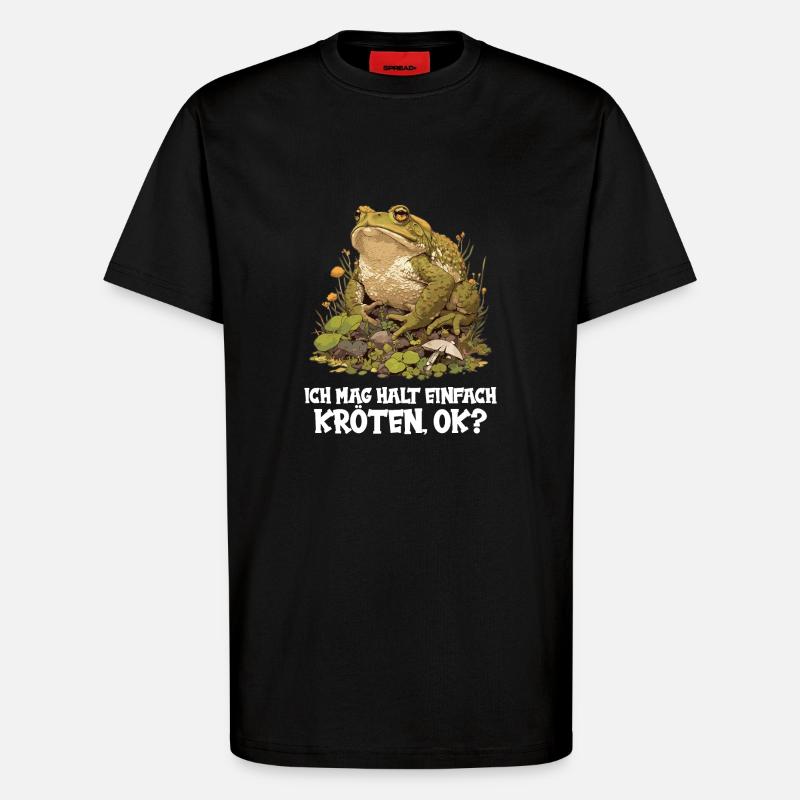 Toad Kröten Kröte - T-Shirt - made by SPREAD - SOLID BLACK