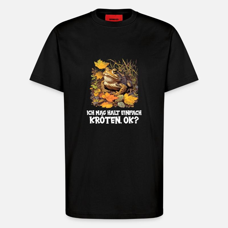 Toad Kröten Kröte - T-Shirt - made by SPREAD - SOLID BLACK