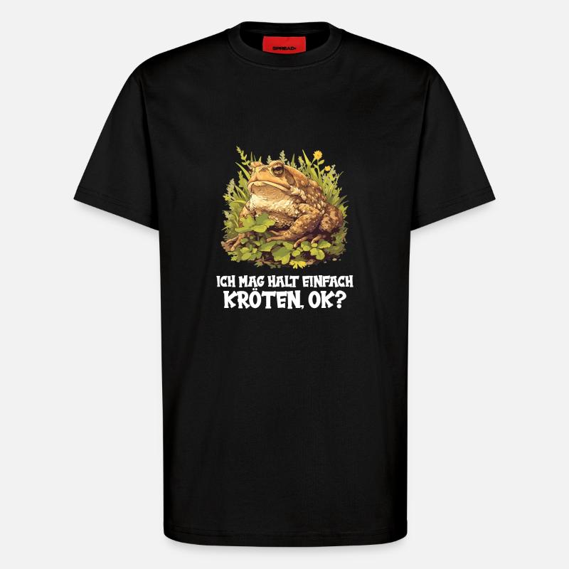 Toad Toads Toad - T-Shirt - made by SPREAD - SOLID BLACK