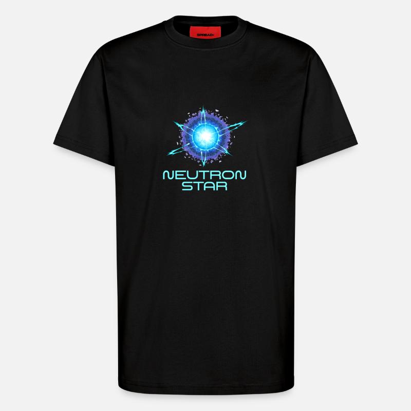 Neutrons Star Science Universe - T-Shirt - made by SPREAD - SOLID BLACK