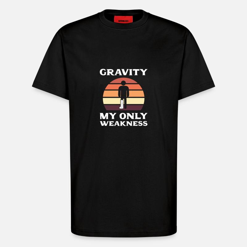 Gebrochenes Bein - T-Shirt - made by SPREAD - SOLID BLACK