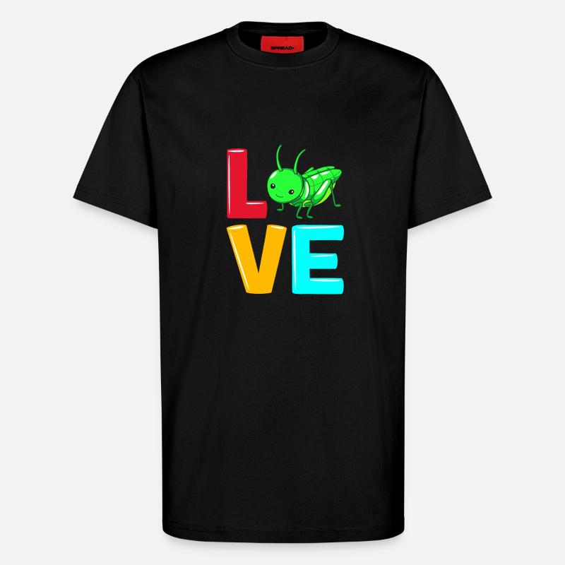 Heuschrecke - T-Shirt - made by SPREAD - SOLID BLACK