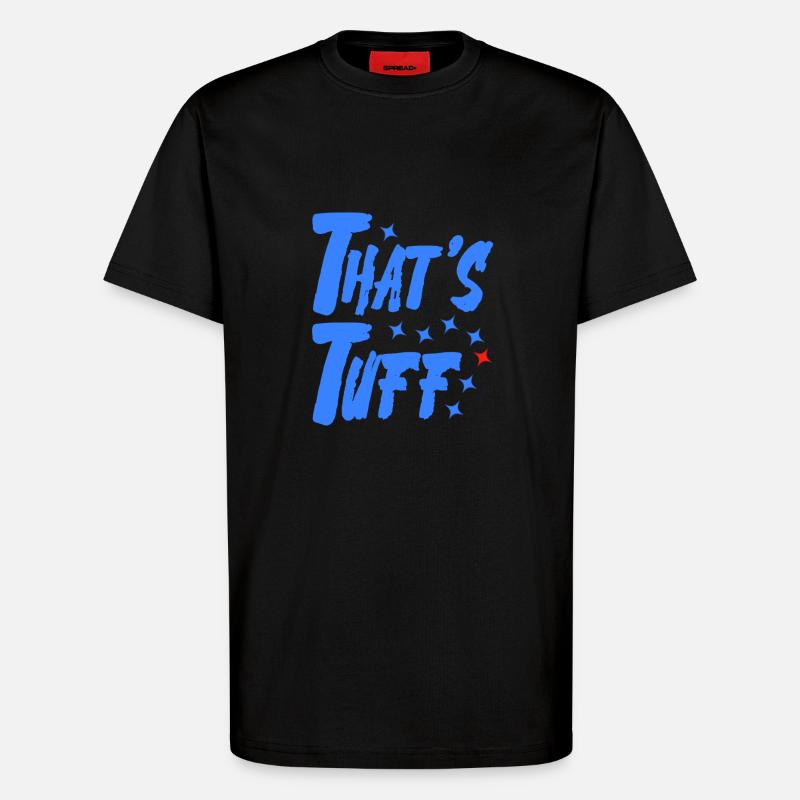 mutig blau rot - T-Shirt - made by SPREAD - SOLID BLACK