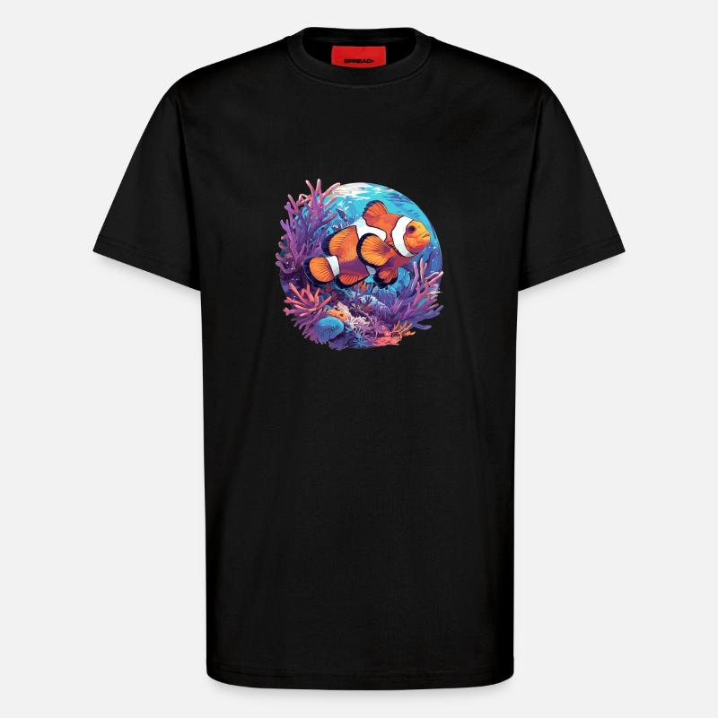 Clownfish Clownfische Clownfisch - T-Shirt - made by SPREAD - SOLID BLACK