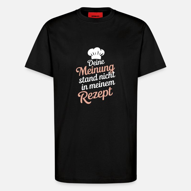 Chef Chef - T-shirt bio décontracté fabriqué en UE - SOLID BLACK