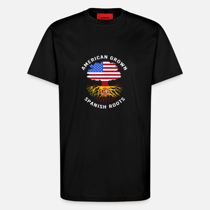 Spanien - T-Shirt - made by SPREAD - SOLID BLACK