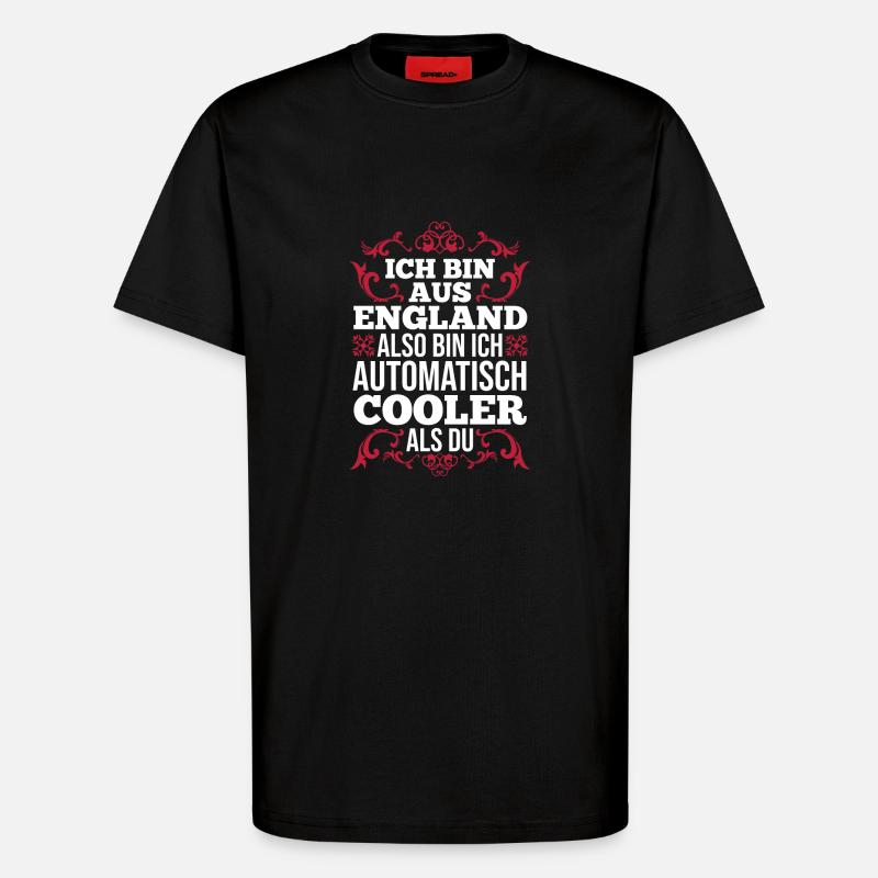 Großbritannien Engländer England - T-Shirt - made by SPREAD - SOLID BLACK