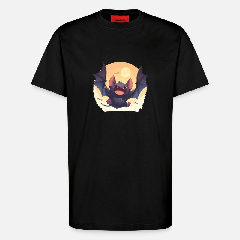 Bat Bats Bat - T-Shirt - made by SPREAD - SOLID BLACK