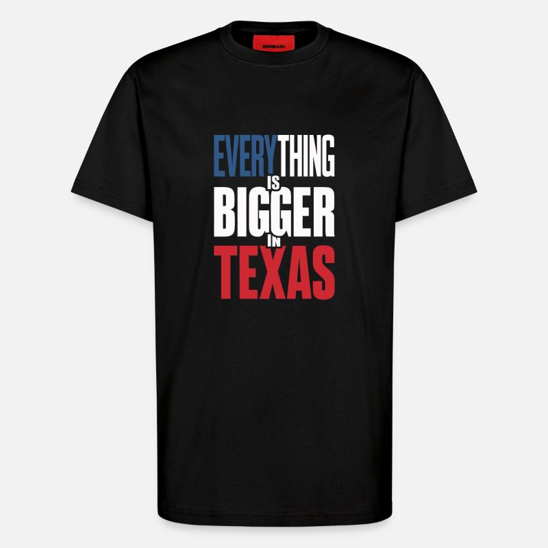Texas State Texans Texas - T-Shirt - made by SPREAD - SOLID BLACK
