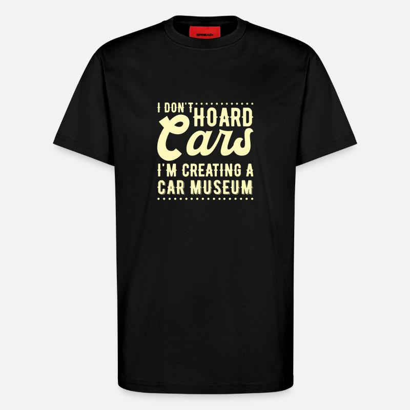 Oldtimer Sammler Lustiger Oldtimer - T-Shirt - made by SPREAD - SOLID BLACK