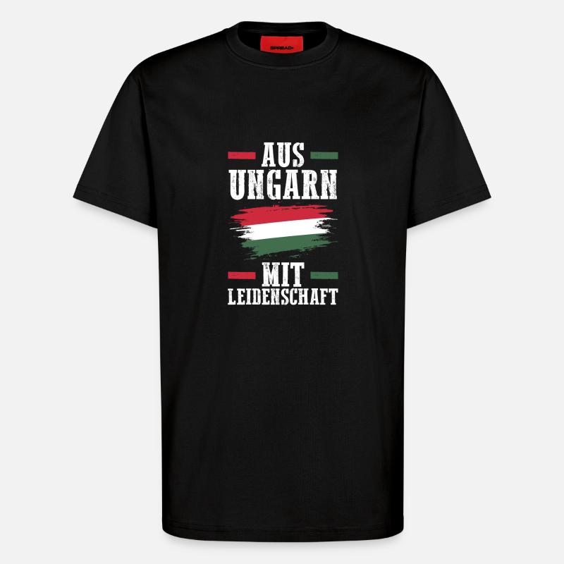 Ungar Ungarisch Ungarn - T-Shirt - made by SPREAD - SOLID BLACK