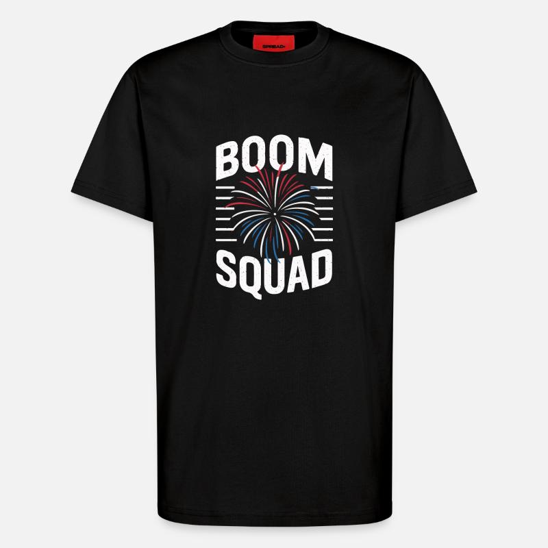 Pyrotechnics Fireworks Pyrotechnics - T-Shirt - made by SPREAD - SOLID BLACK