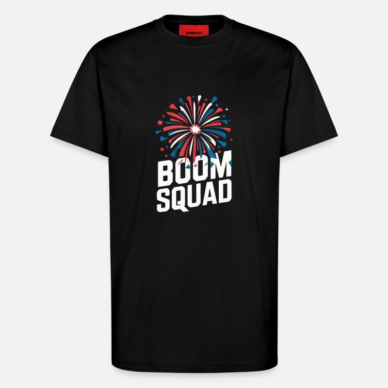 Pyrotechnics Fireworks Pyrotechnics - T-Shirt - made by SPREAD - SOLID BLACK