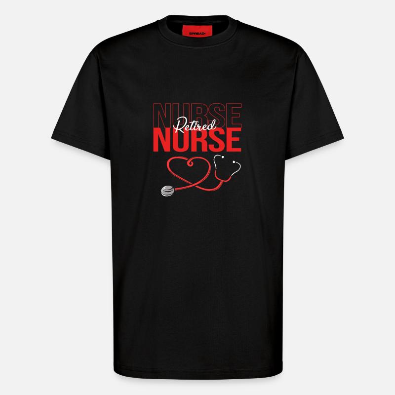 Krankenschwester Rente - T-Shirt - made by SPREAD - SOLID BLACK
