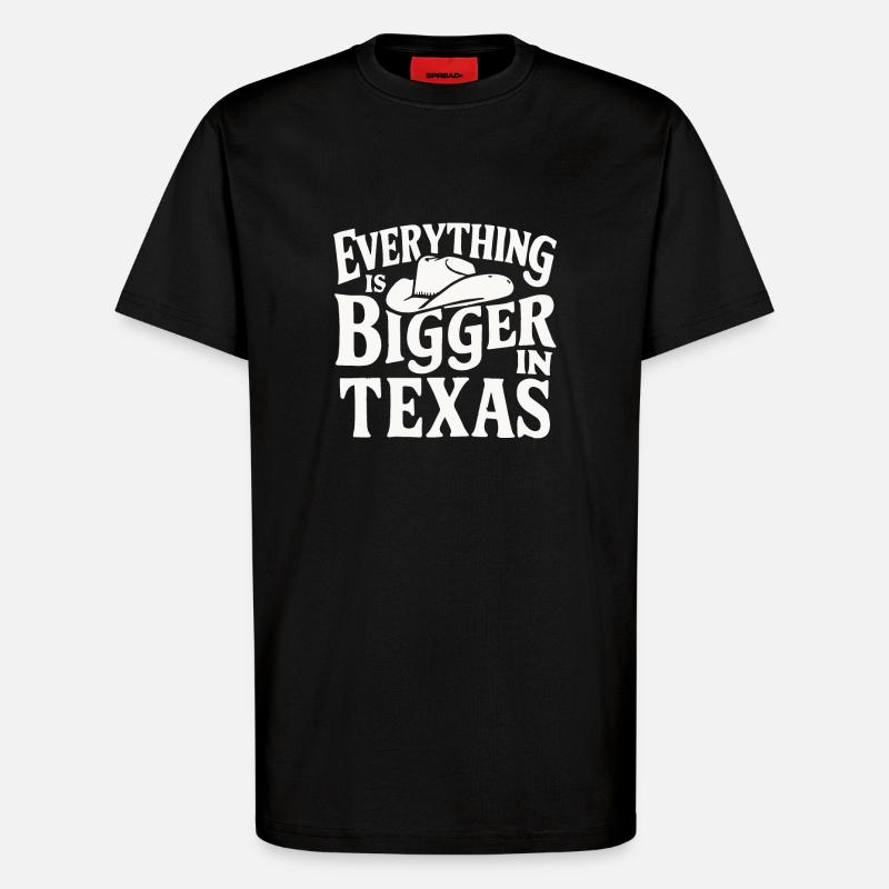 Texas State Texans Texas - T-Shirt - made by SPREAD - SOLID BLACK