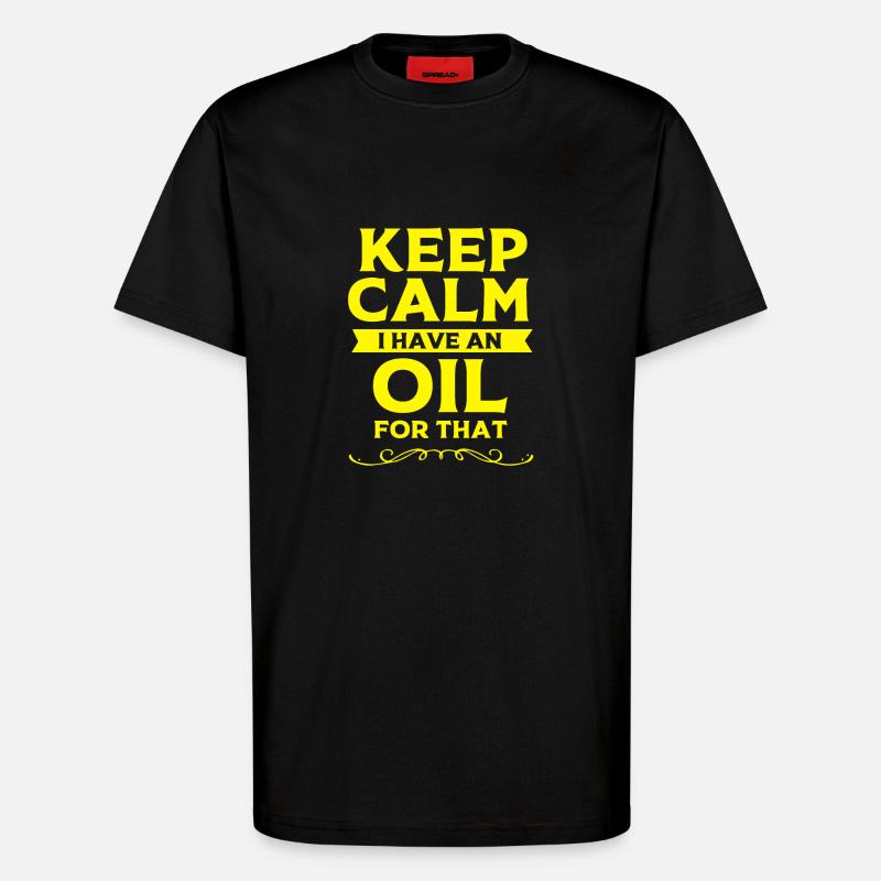 Ätherisches Öl - T-Shirt - made by SPREAD - SOLID BLACK