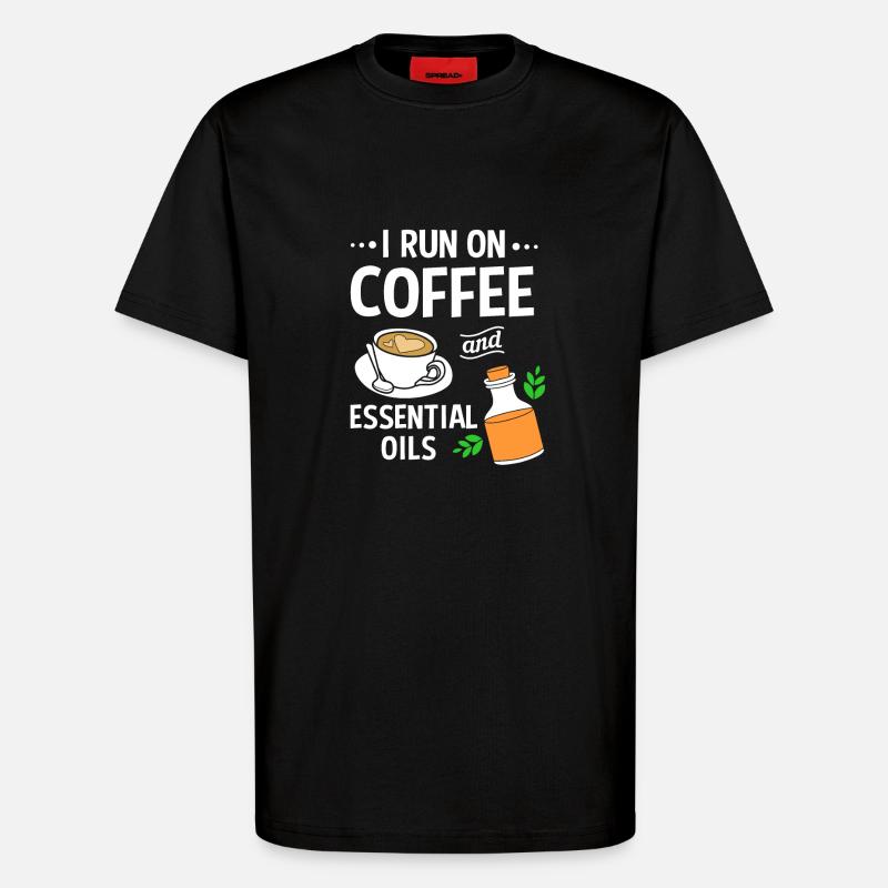 Ätherisches Öl - T-Shirt - made by SPREAD - SOLID BLACK