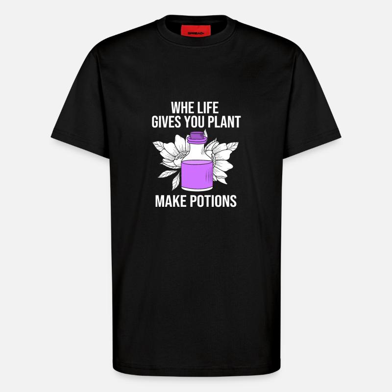 Ätherisches Öl - T-Shirt - made by SPREAD - SOLID BLACK