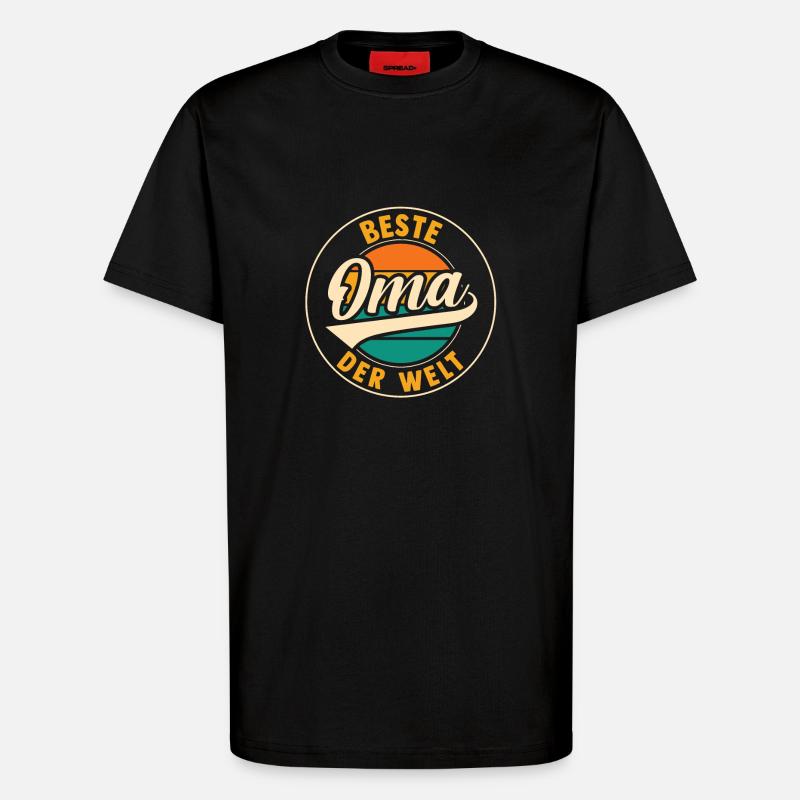 Großmutter Beste Oma - T-Shirt - made by SPREAD - SOLID BLACK