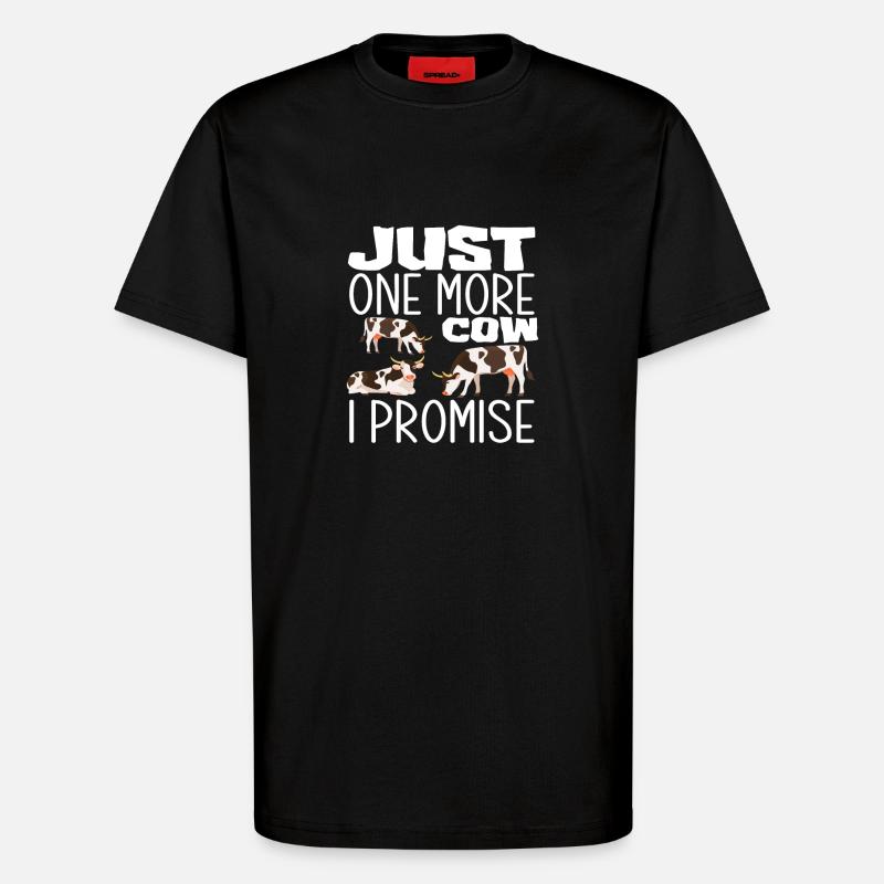 Nur Noch Eine Kuh Versprochen - T-Shirt - made by SPREAD - SOLID BLACK
