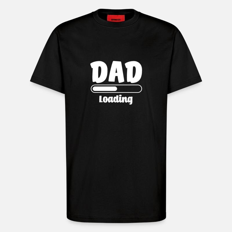 Dad 2023 Loading - T-Shirt - made by SPREAD - SOLID BLACK