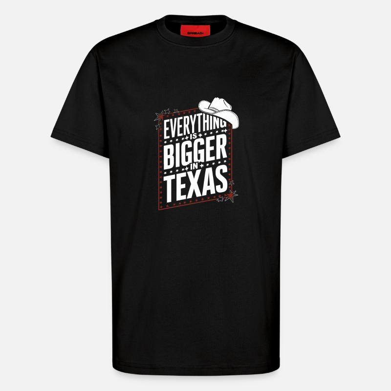Texas State Texans Texas - T-Shirt - made by SPREAD - SOLID BLACK