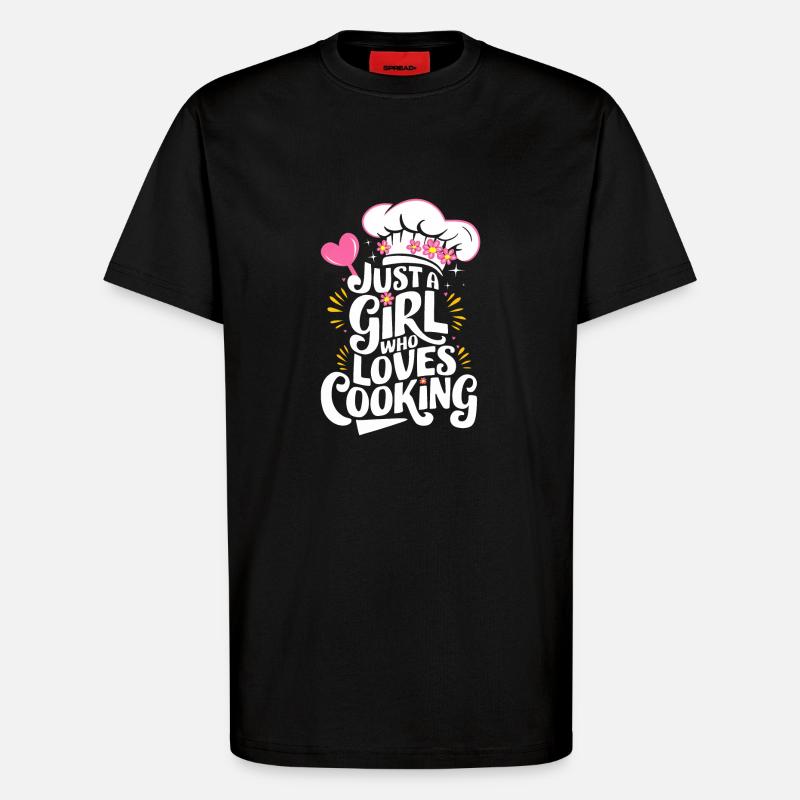 Chef cuisinier Cheff Bäker - T-shirt bio décontracté fabriqué en UE - SOLID BLACK
