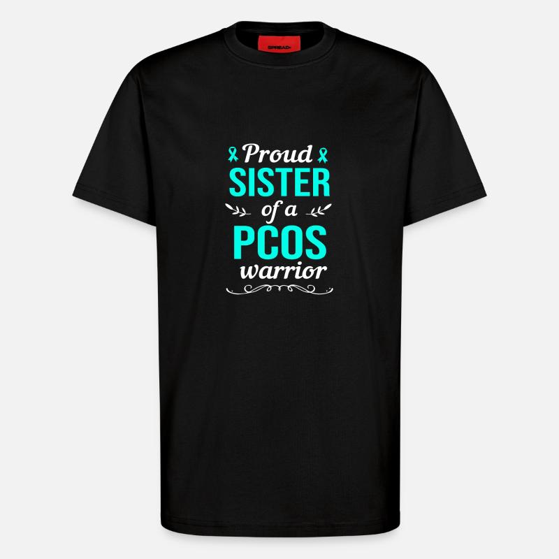 Pcos-Bewusstsein - T-Shirt - made by SPREAD - SOLID BLACK