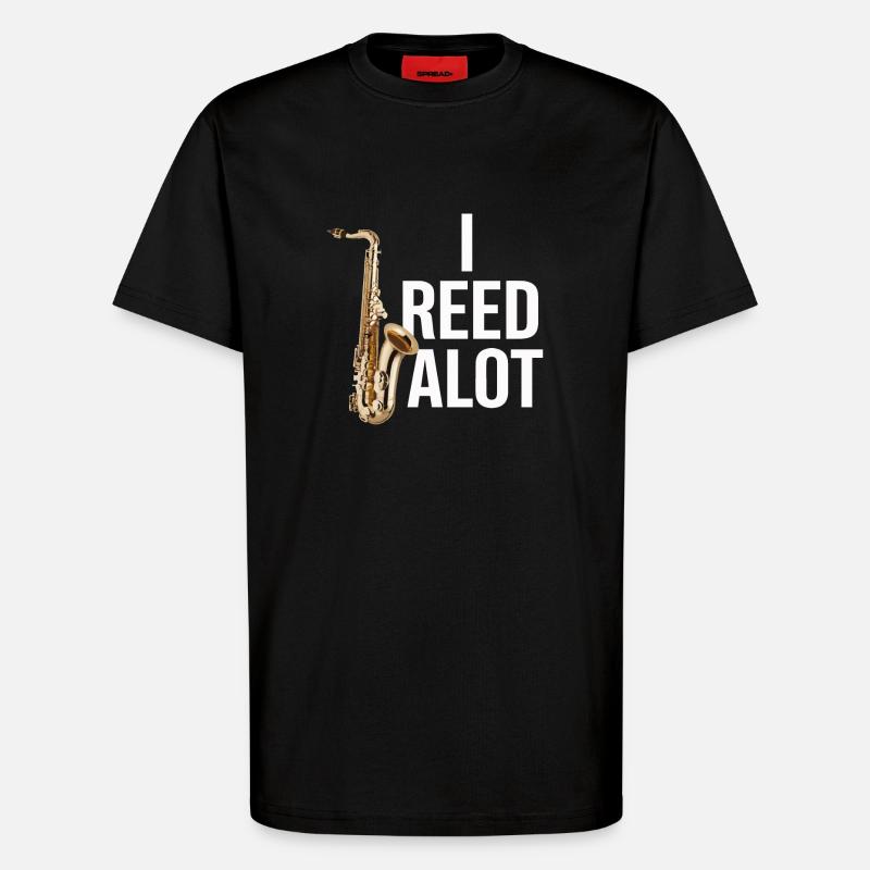 Saxophone Saxophone - T-Shirt - made by SPREAD - SOLID BLACK
