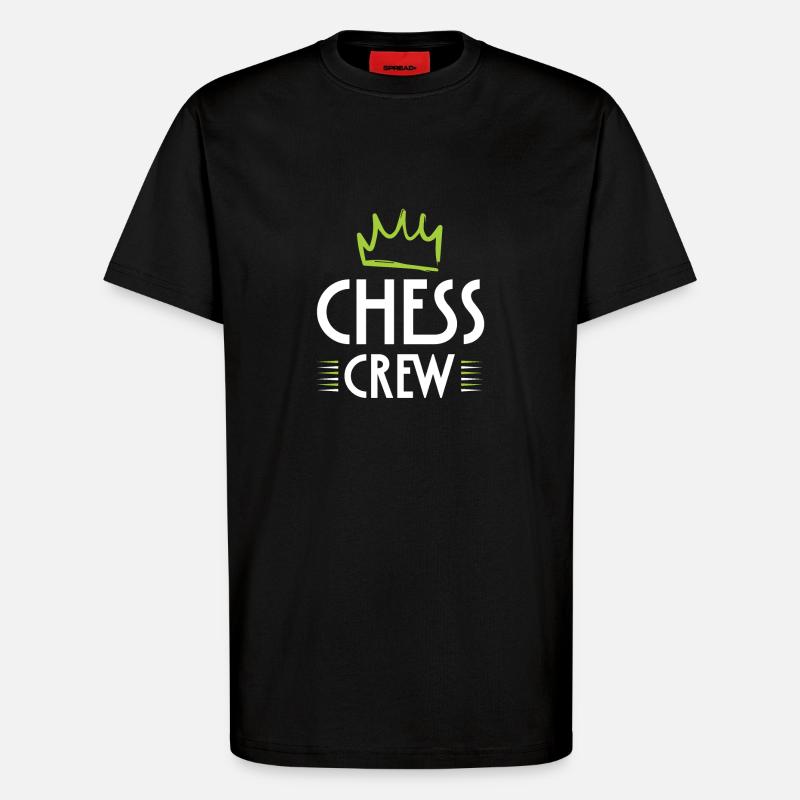 Chess Crew - T-Shirt - made by SPREAD - SOLID BLACK