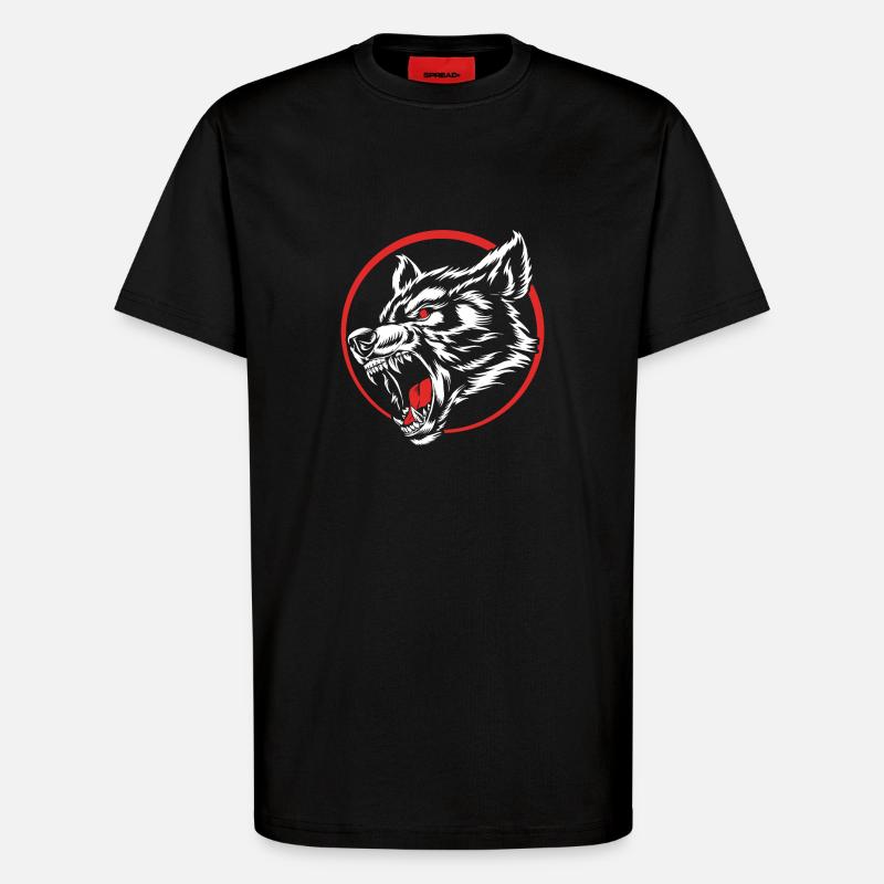 Werwolf - T-Shirt - made by SPREAD - SOLID BLACK