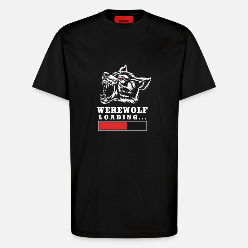 Werwolf - T-Shirt - made by SPREAD - SOLID BLACK