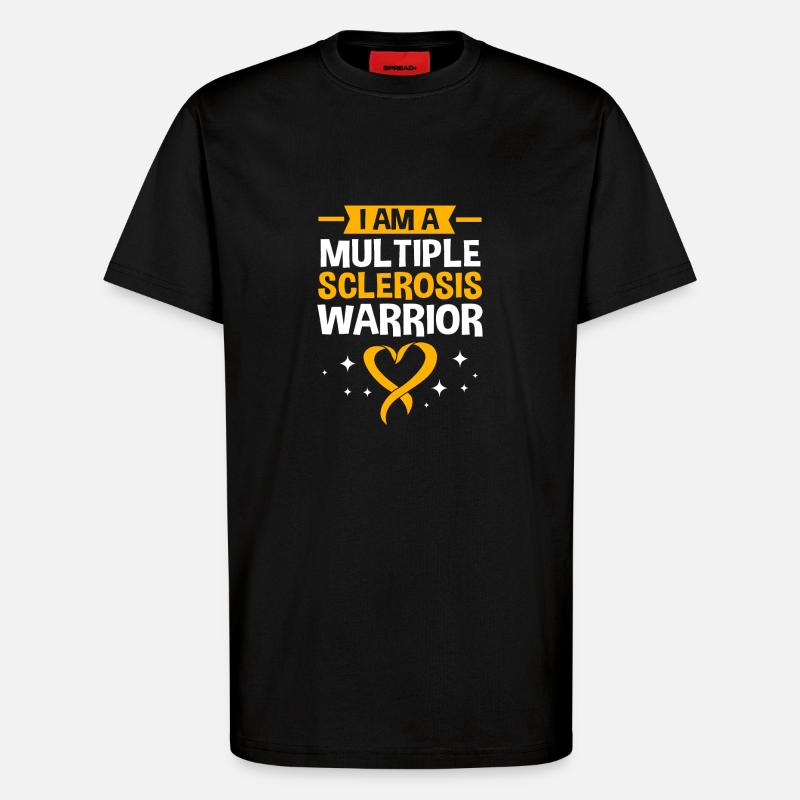 Multiple Sclerosis MS - T-Shirt - made by SPREAD - SOLID BLACK