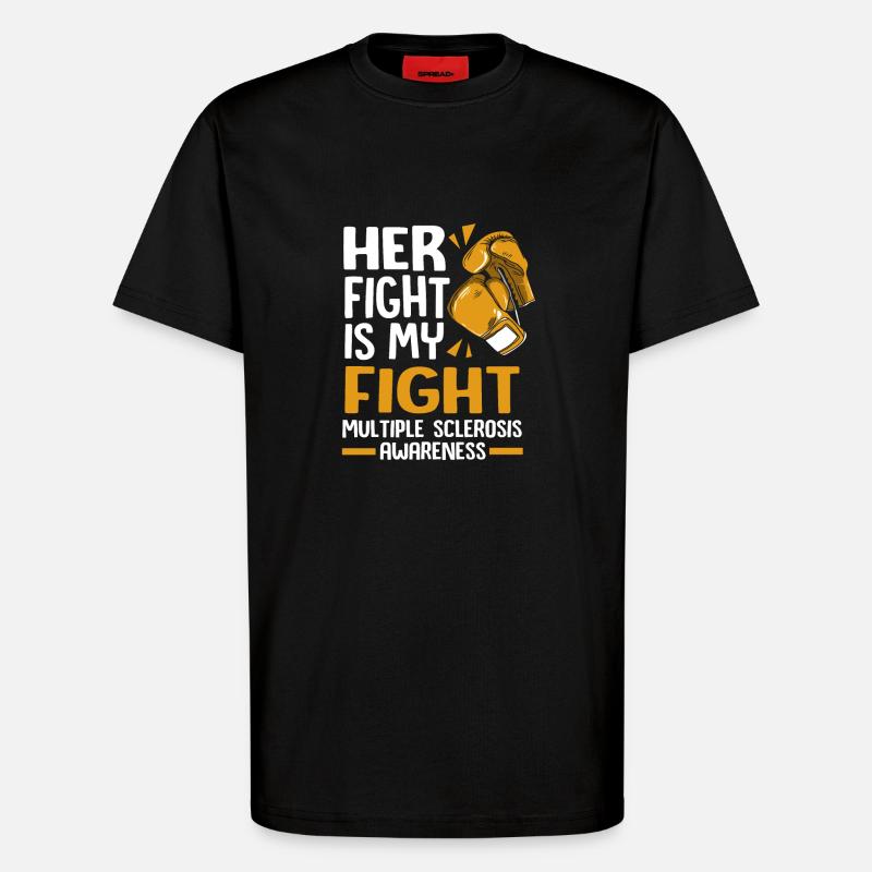 Multiple Sclerosis MS - T-Shirt - made by SPREAD - SOLID BLACK