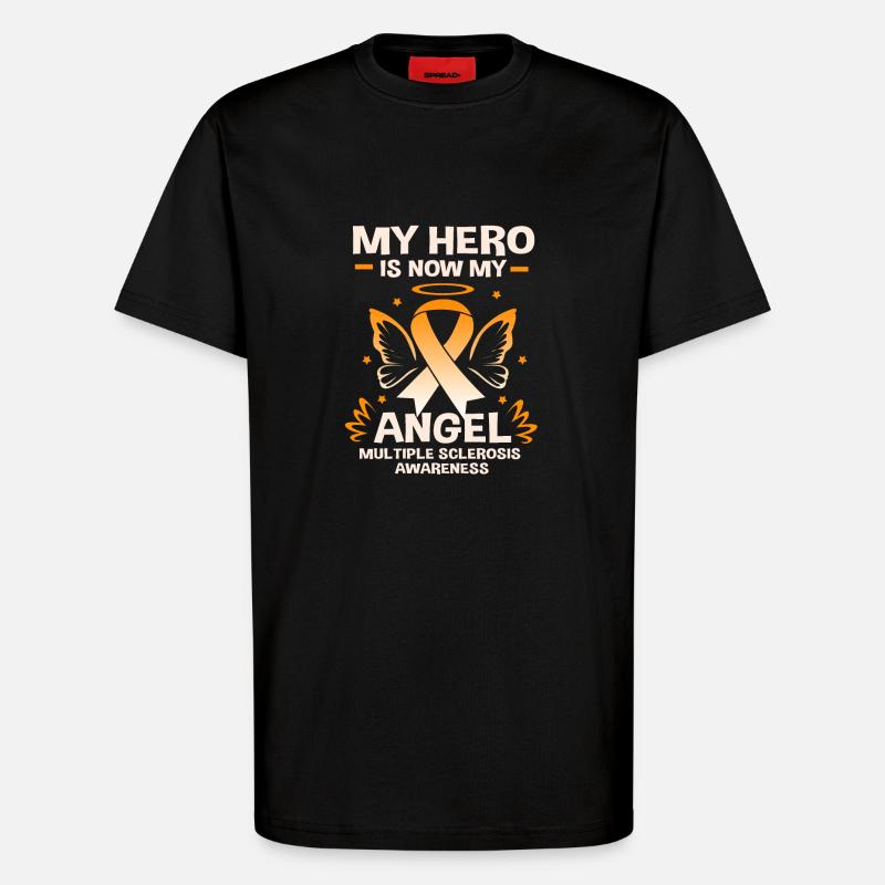 Multiple Sclerosis MS - T-Shirt - made by SPREAD - SOLID BLACK