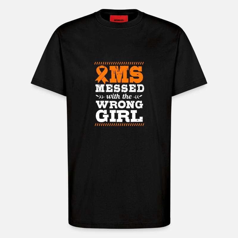 Multiple Sclerosis MS - T-Shirt - made by SPREAD - SOLID BLACK