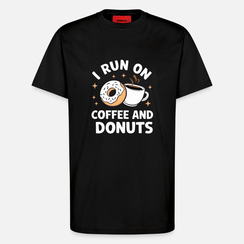 Donut Donuts Candy Bagel - T-Shirt - made by SPREAD - SOLID BLACK