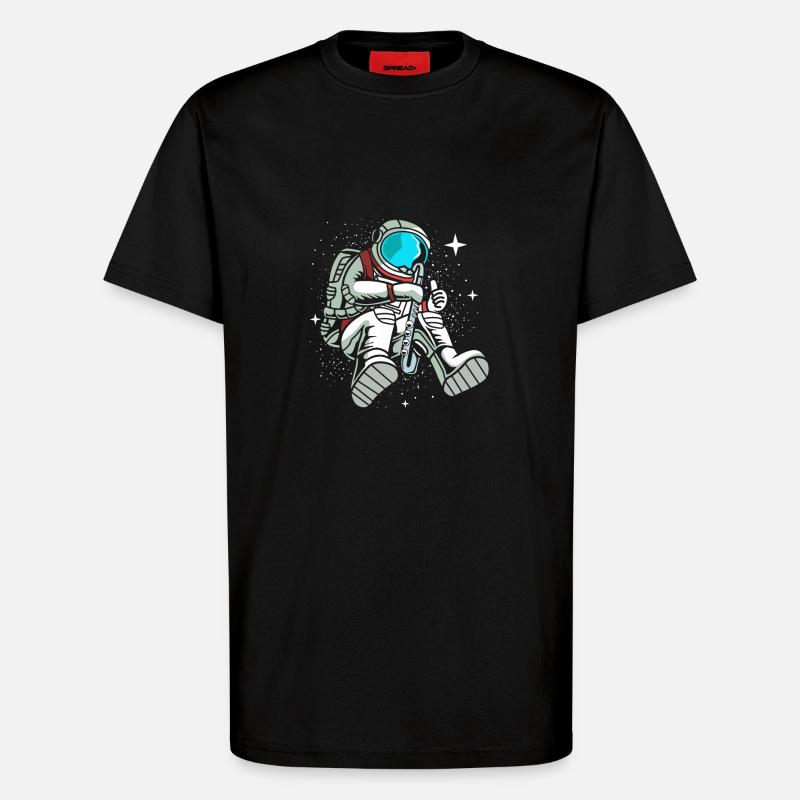 Klarinette - T-Shirt - made by SPREAD - SOLID BLACK