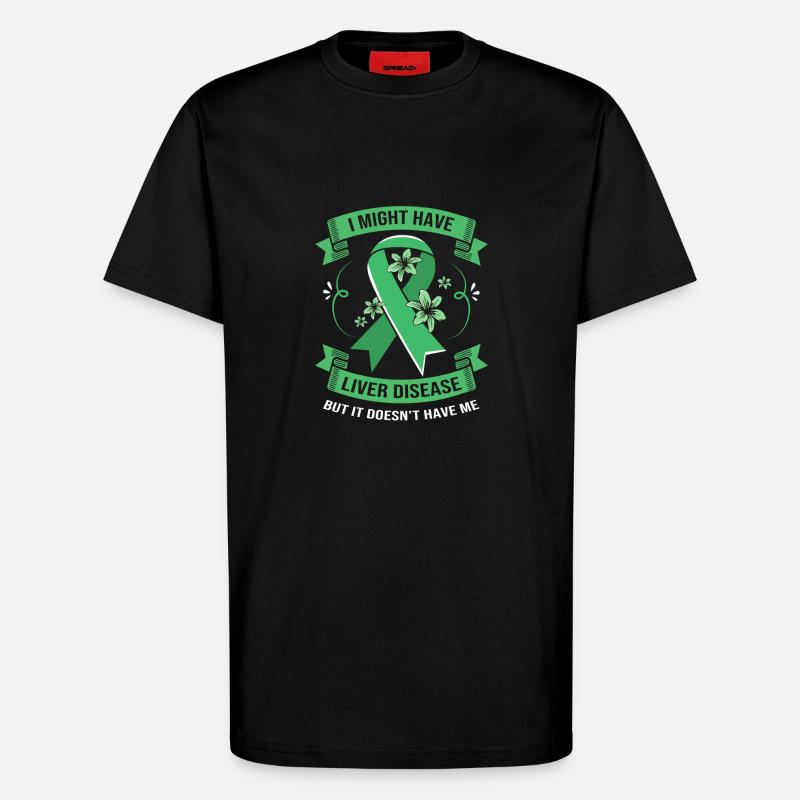 Lebererkrankung - T-Shirt - made by SPREAD - SOLID BLACK