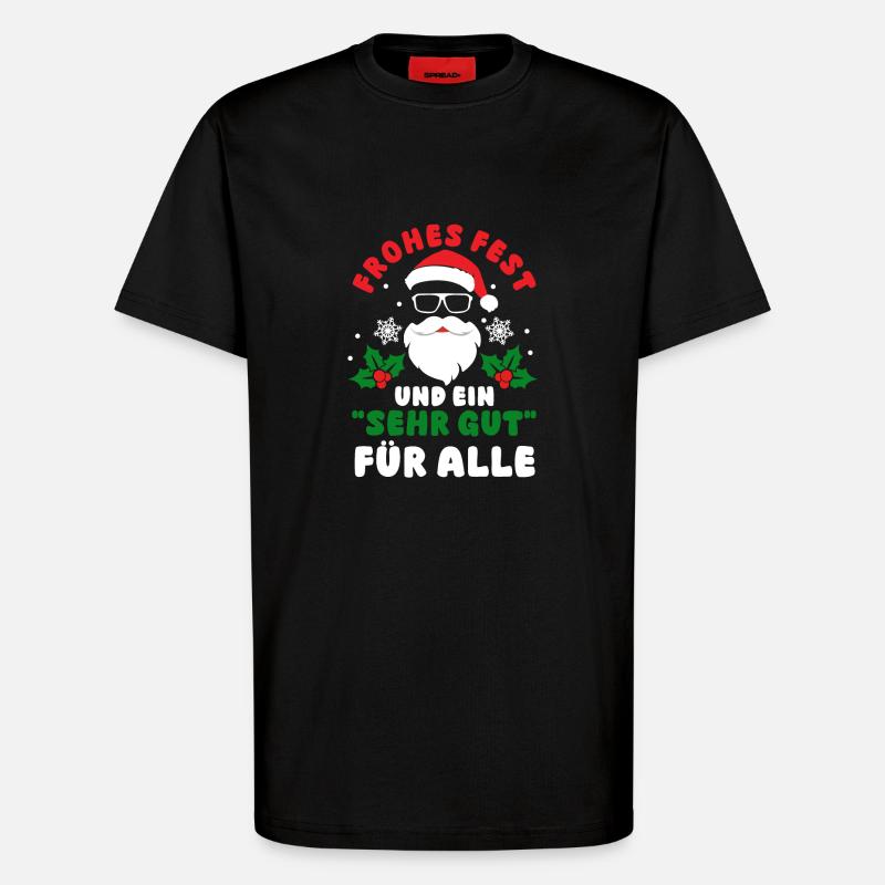 Weihnachtsmann Weihnachten Schule Lehrer - T-Shirt - made by SPREAD - SOLID BLACK