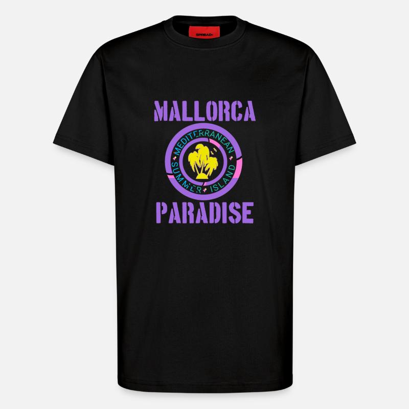 Mallorca Palma Insel - T-Shirt - made by SPREAD - SOLID BLACK