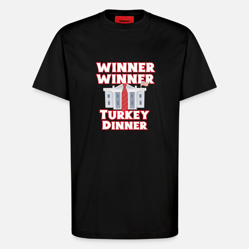  Gewinner thanksgiving dinner - T-Shirt - made by SPREAD - SOLID BLACK