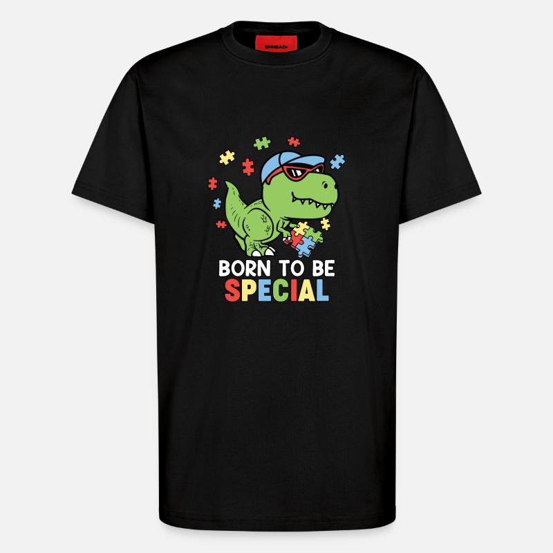 Autismus Autistisch - T-Shirt - made by SPREAD - SOLID BLACK