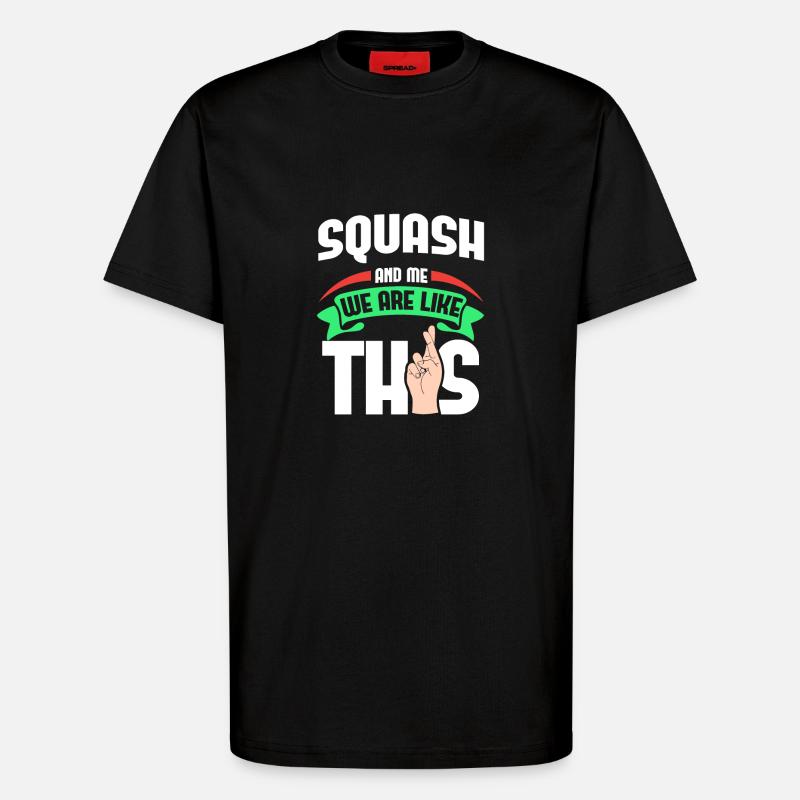 Squash Me sont comme - T-shirt bio décontracté fabriqué en UE - SOLID BLACK