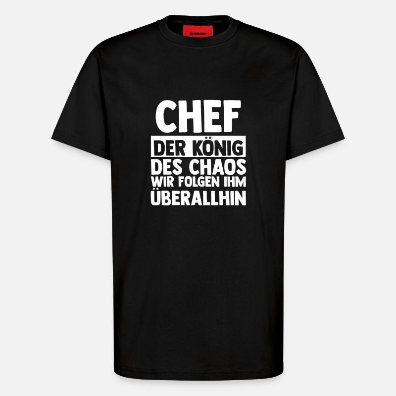 Teamleiter Chef Abschied - T-Shirt - made by SPREAD - SOLID BLACK