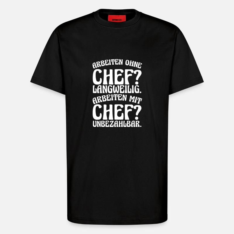 Teamleiter Chef Abschied - T-Shirt - made by SPREAD - SOLID BLACK