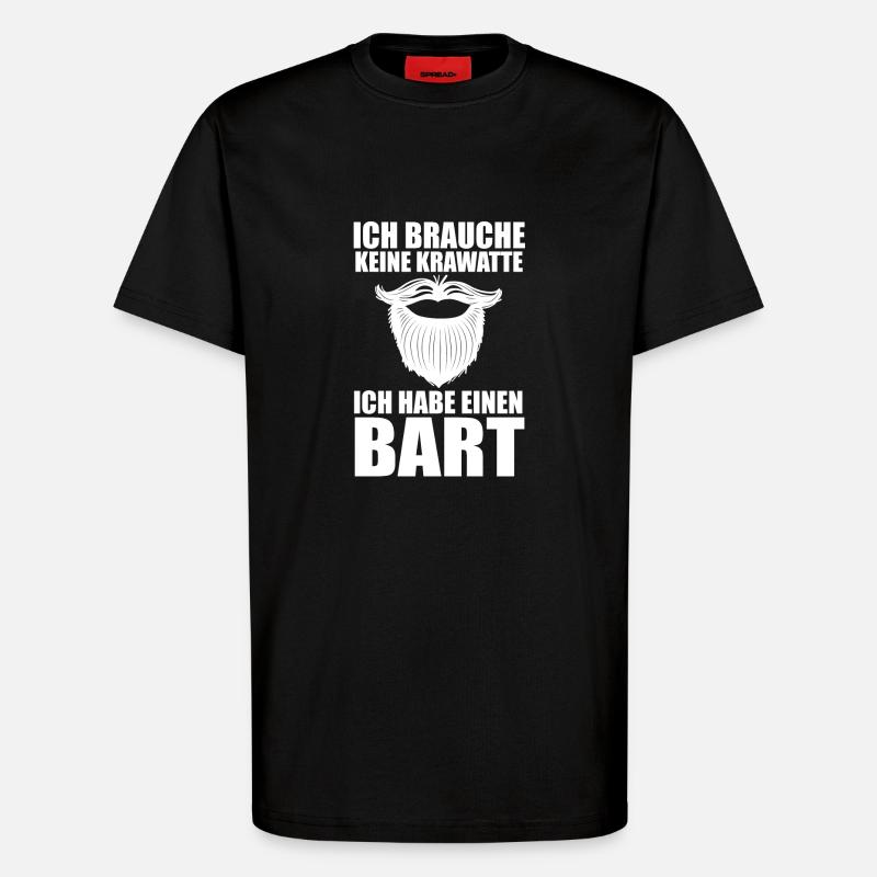 Bearded Bearded Beard - T-Shirt - made by SPREAD - SOLID BLACK