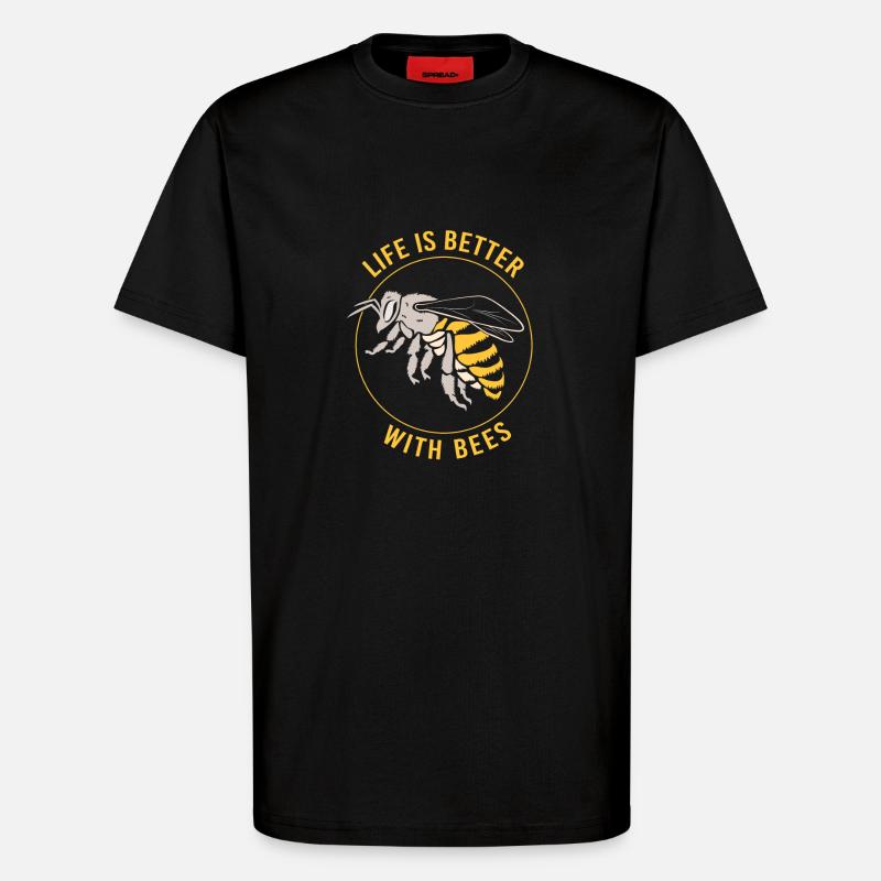 Imker - T-Shirt - made by SPREAD - SOLID BLACK