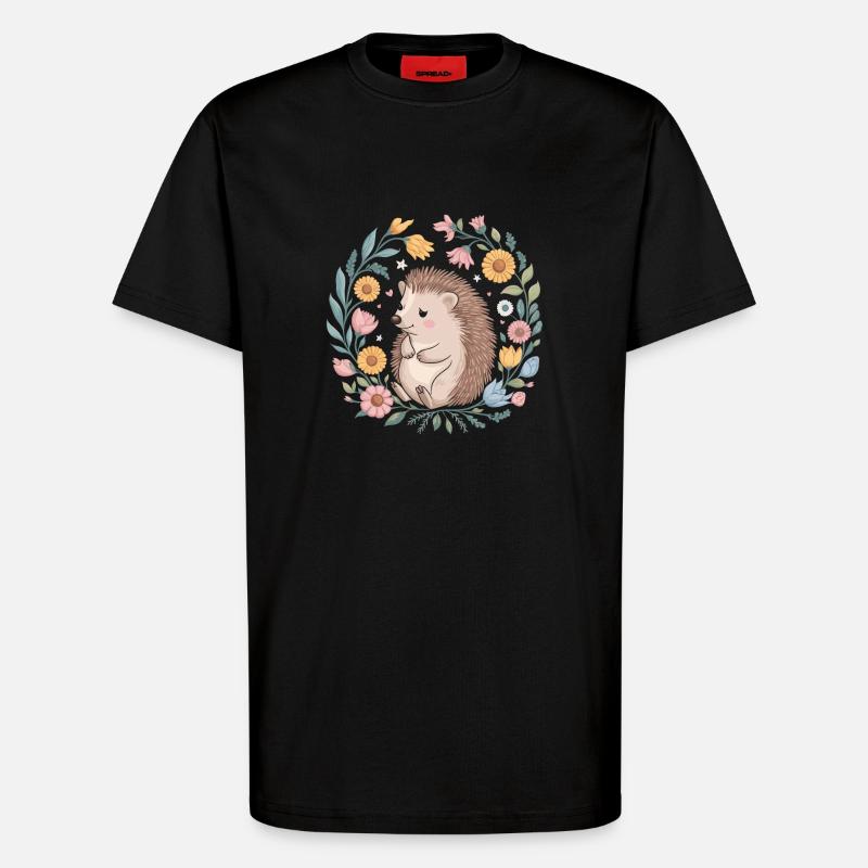 Igel - T-Shirt - made by SPREAD - SOLID BLACK