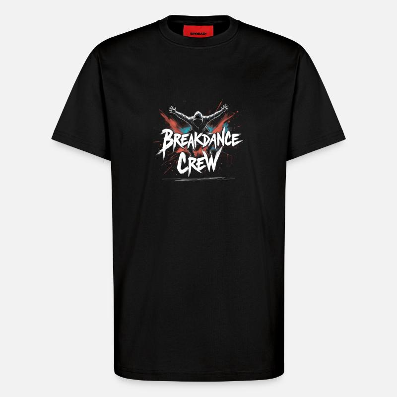 Breakdance Crew Breakdance Breakdancing Breakdance - T-Shirt - made by SPREAD - SOLID BLACK